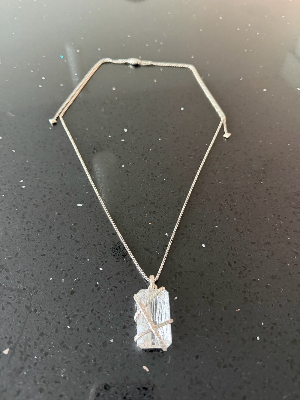 David Yurman Cable Wrap Amulet Necklace.